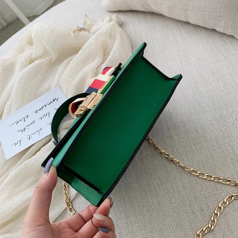 BAG FEMALE  FASHION HANDBAG NEW TREND SILK SCARF BACKPACK MESSENGER CHAIN FEMALE BAG LADY SHOPPING BAG WOMEN BAG