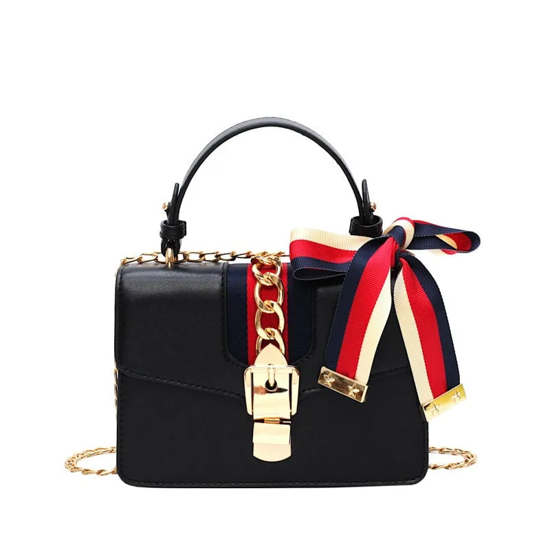 BAG FEMALE  FASHION HANDBAG NEW TREND SILK SCARF BACKPACK MESSENGER CHAIN FEMALE BAG LADY SHOPPING BAG WOMEN BAG