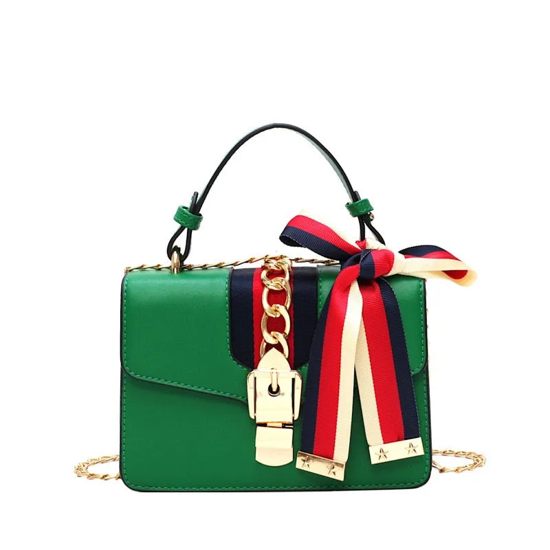 BAG FEMALE  FASHION HANDBAG NEW TREND SILK SCARF BACKPACK MESSENGER CHAIN FEMALE BAG LADY SHOPPING BAG WOMEN BAG