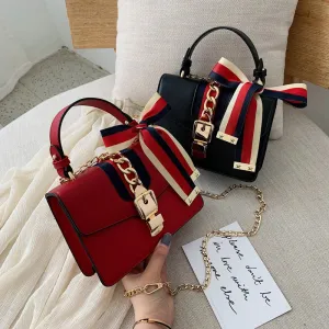 BAG FEMALE  FASHION HANDBAG NEW TREND SILK SCARF BACKPACK MESSENGER CHAIN FEMALE BAG LADY SHOPPING BAG WOMEN BAG