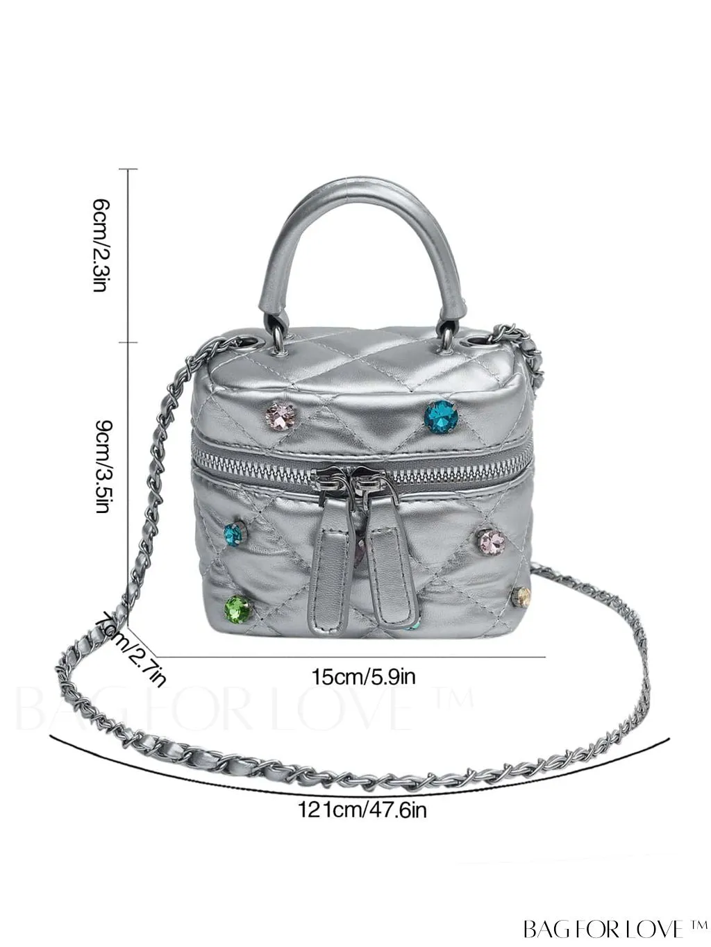 BagForLove - 2023 Mini Rhinestone Fashion Bucket Bag: Versatile Shoulder & Crossbody