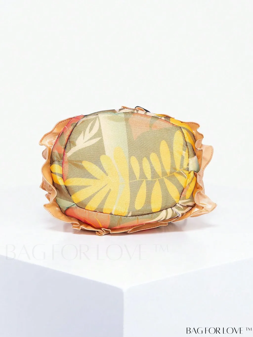 BagForLove - Chic Floral Drawstring Handbag - Trendy Small Evening & Phone Bag - Cute Bucket Design