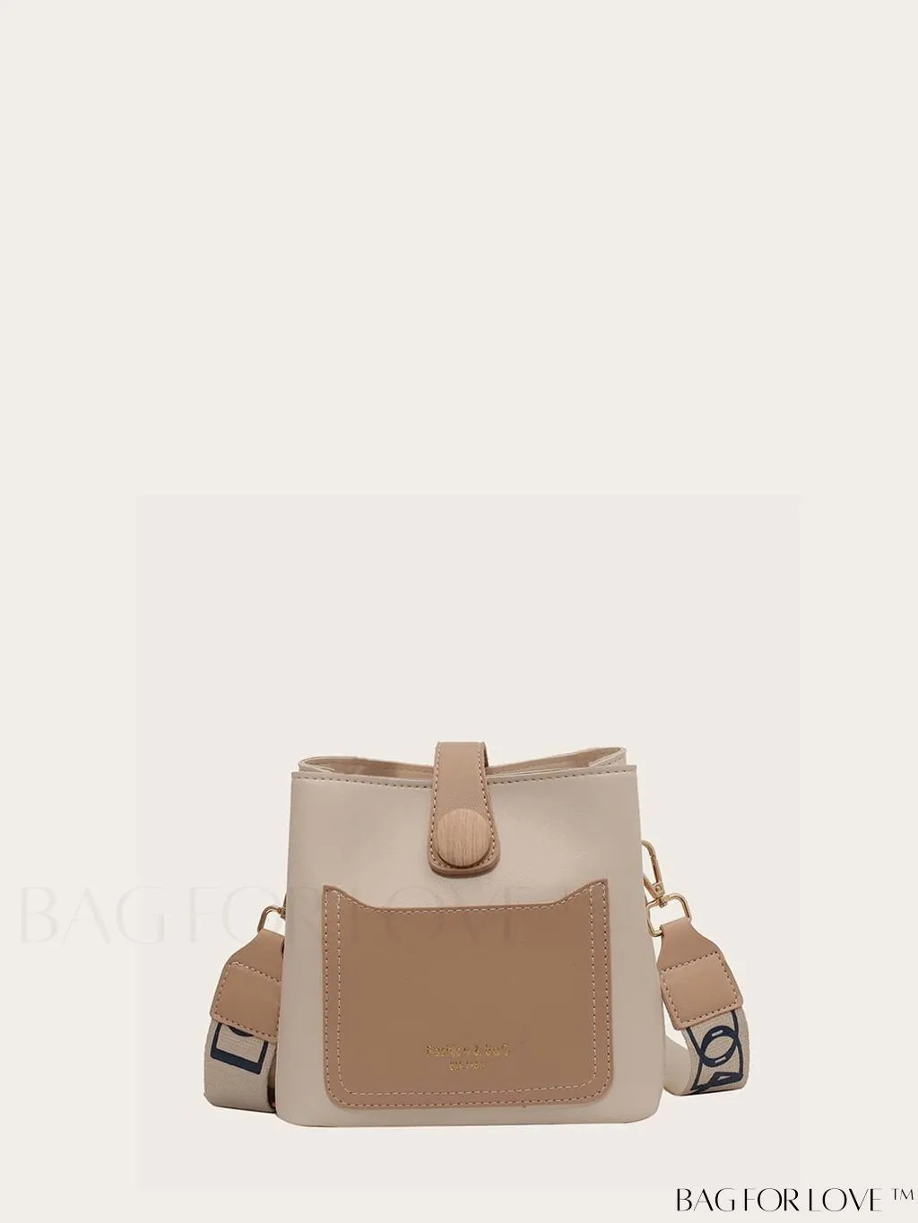 BagForLove - Chic Two-Tone Embossed Satchel Bag - Mini Size