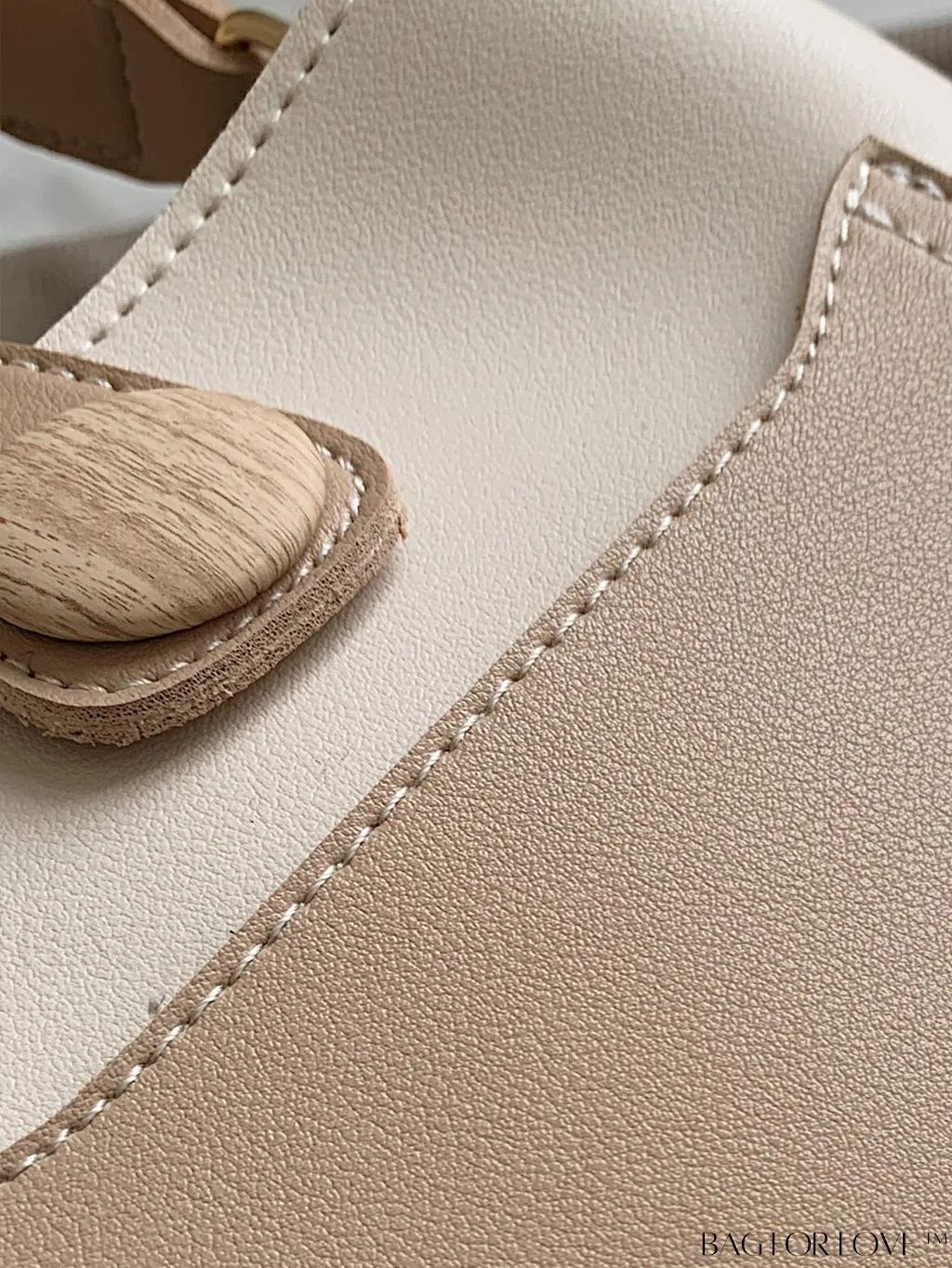 BagForLove - Chic Two-Tone Embossed Satchel Bag - Mini Size