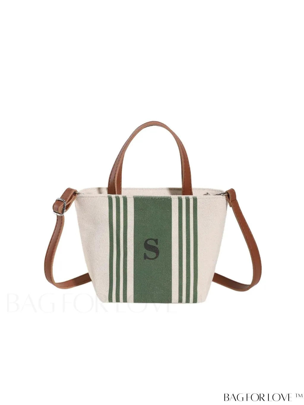 BagForLove - Classy Striped Canvas Tote for Women - Casual, Elegant, and Functional