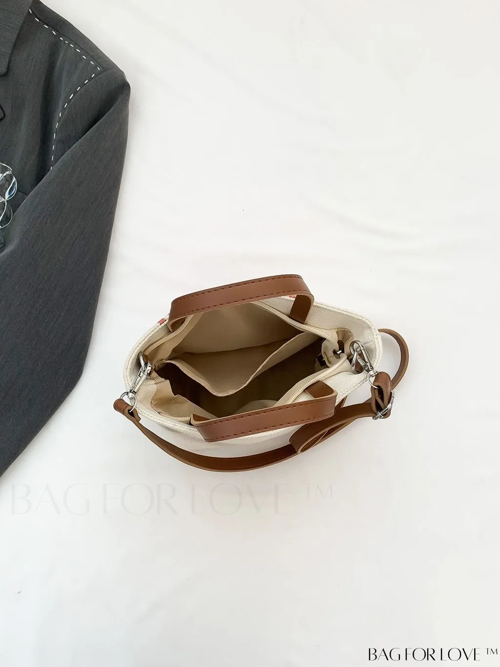 BagForLove - Classy Striped Canvas Tote for Women - Casual, Elegant, and Functional