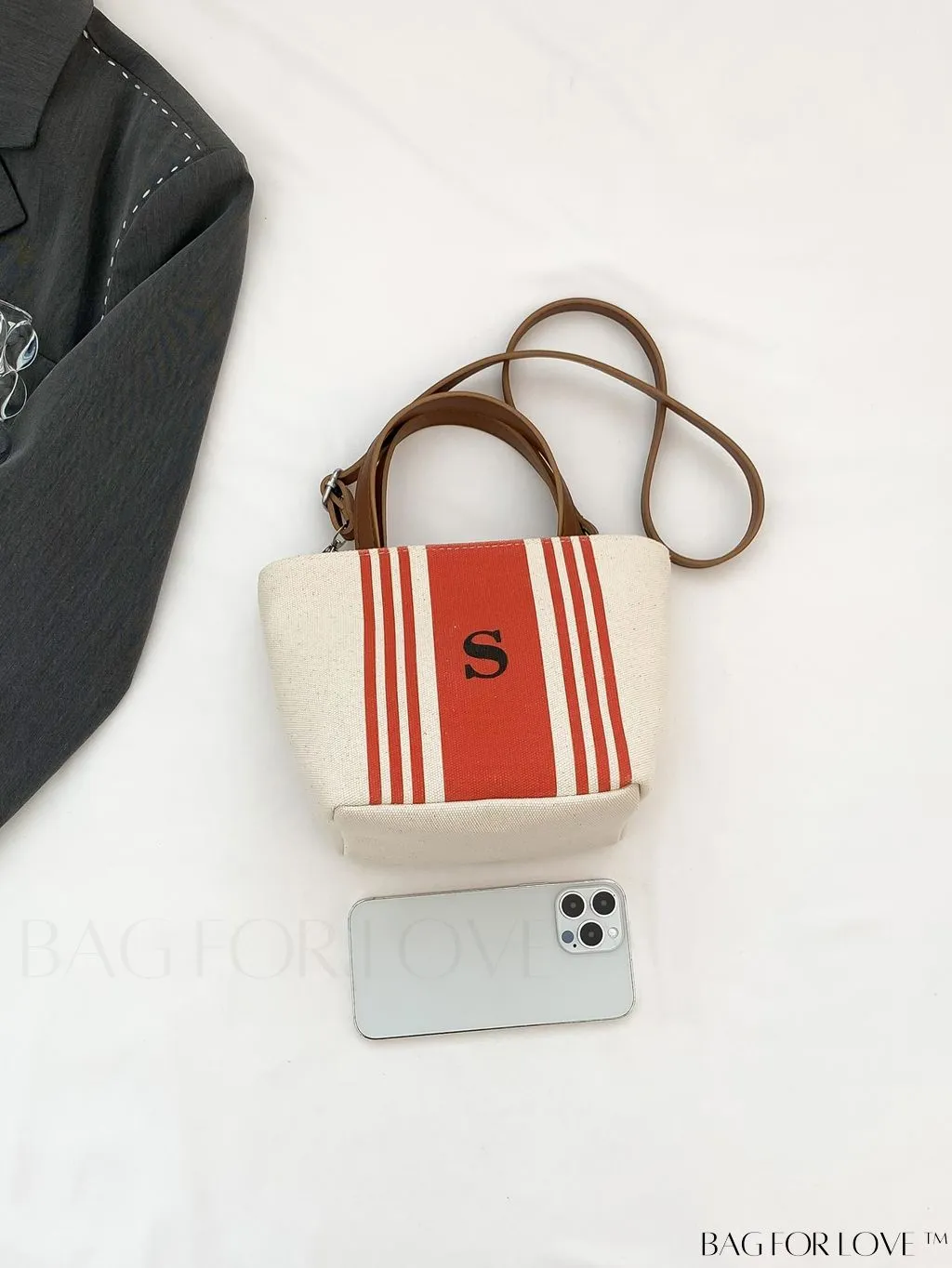 BagForLove - Classy Striped Canvas Tote for Women - Casual, Elegant, and Functional