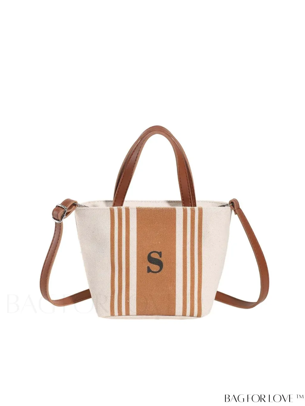 BagForLove - Classy Striped Canvas Tote for Women - Casual, Elegant, and Functional