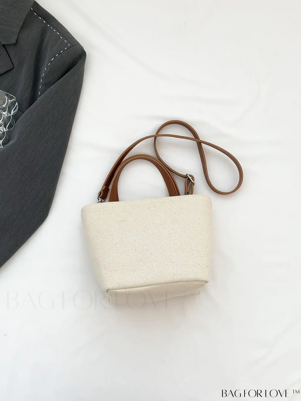 BagForLove - Classy Striped Canvas Tote for Women - Casual, Elegant, and Functional