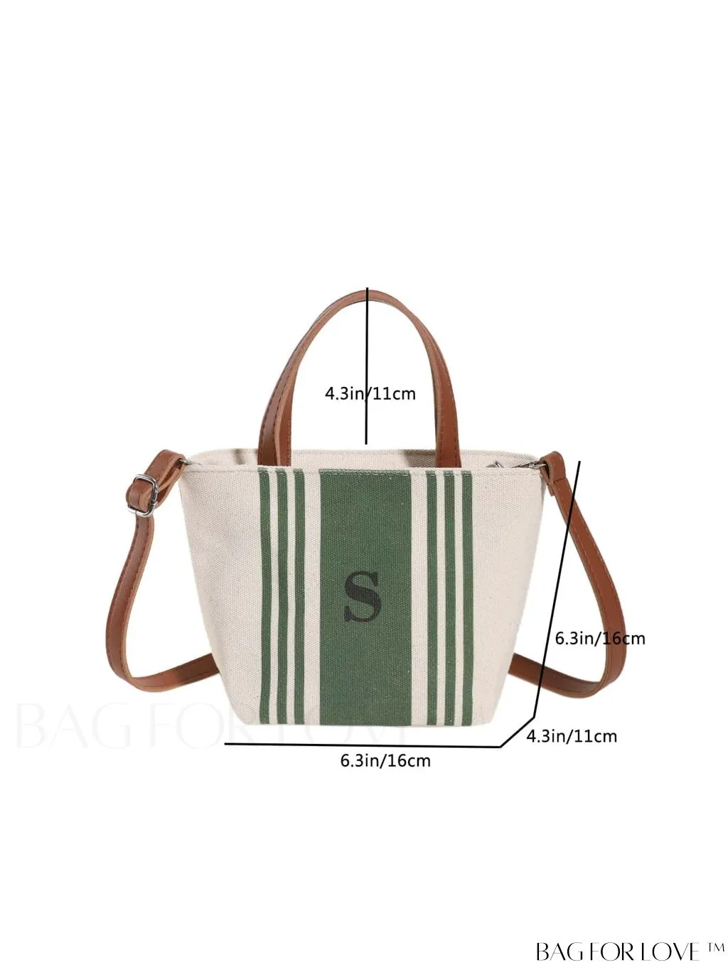 BagForLove - Classy Striped Canvas Tote for Women - Casual, Elegant, and Functional