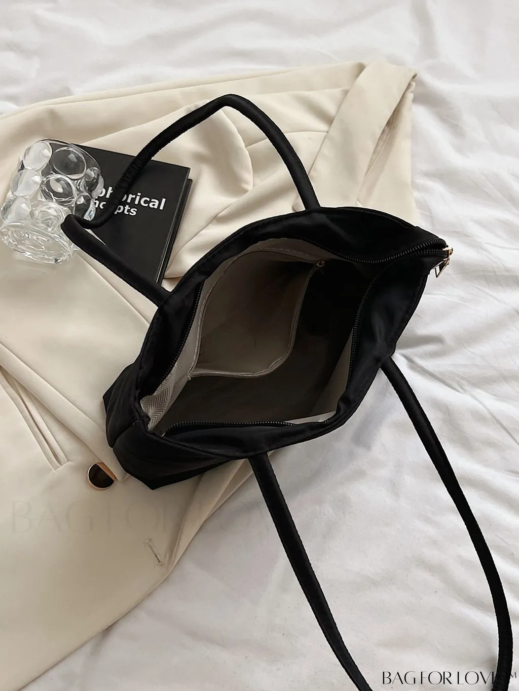 BagForLove - Compact Nylon Commuting Bucket Handbag - Stylish and Convenient