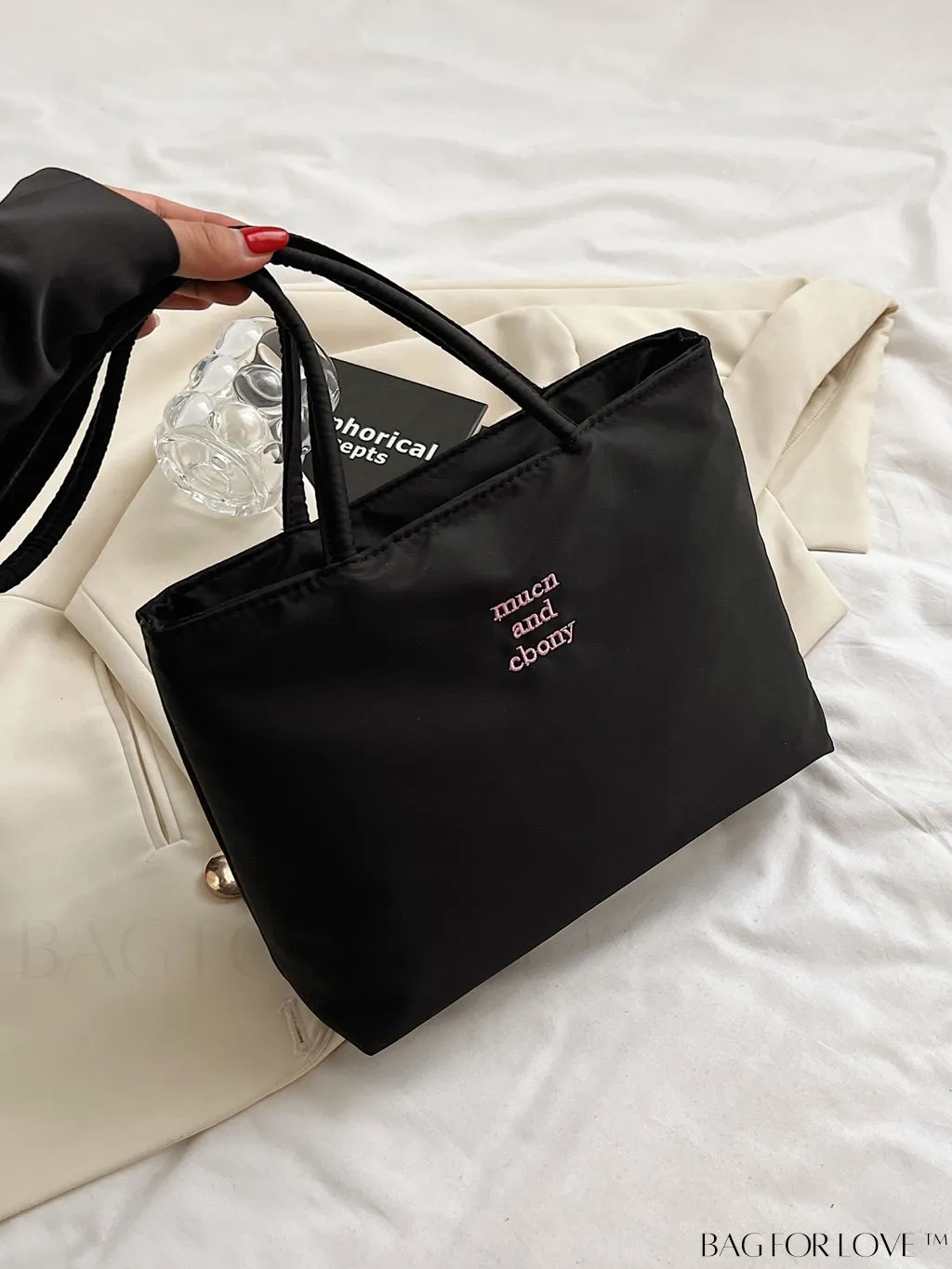 BagForLove - Compact Nylon Commuting Bucket Handbag - Stylish and Convenient