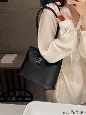 BagForLove - Compact Nylon Commuting Bucket Handbag - Stylish and Convenient