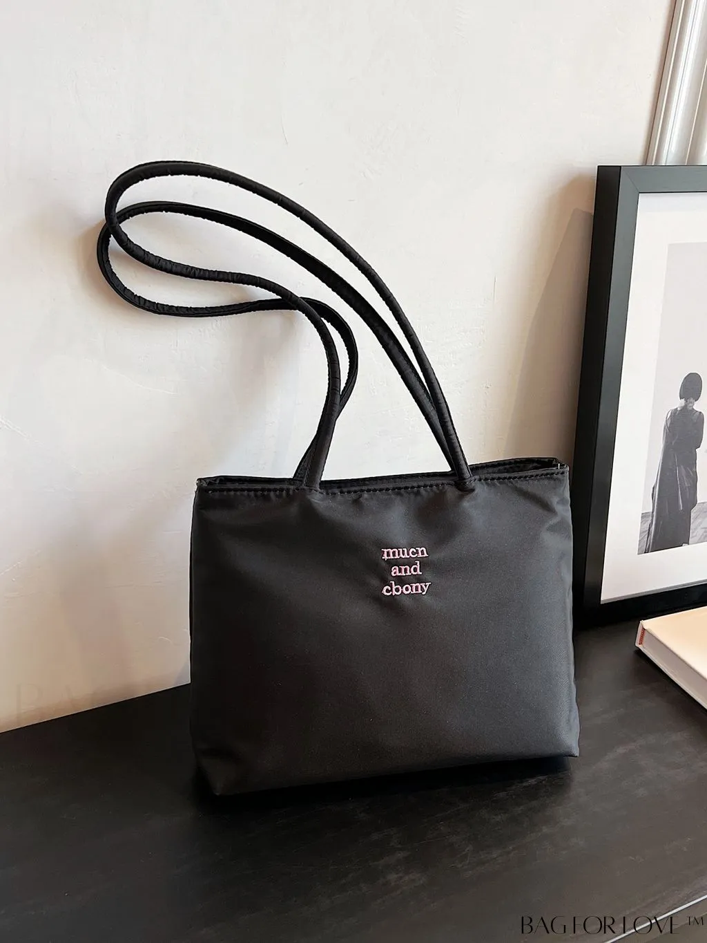 BagForLove - Compact Nylon Commuting Bucket Handbag - Stylish and Convenient