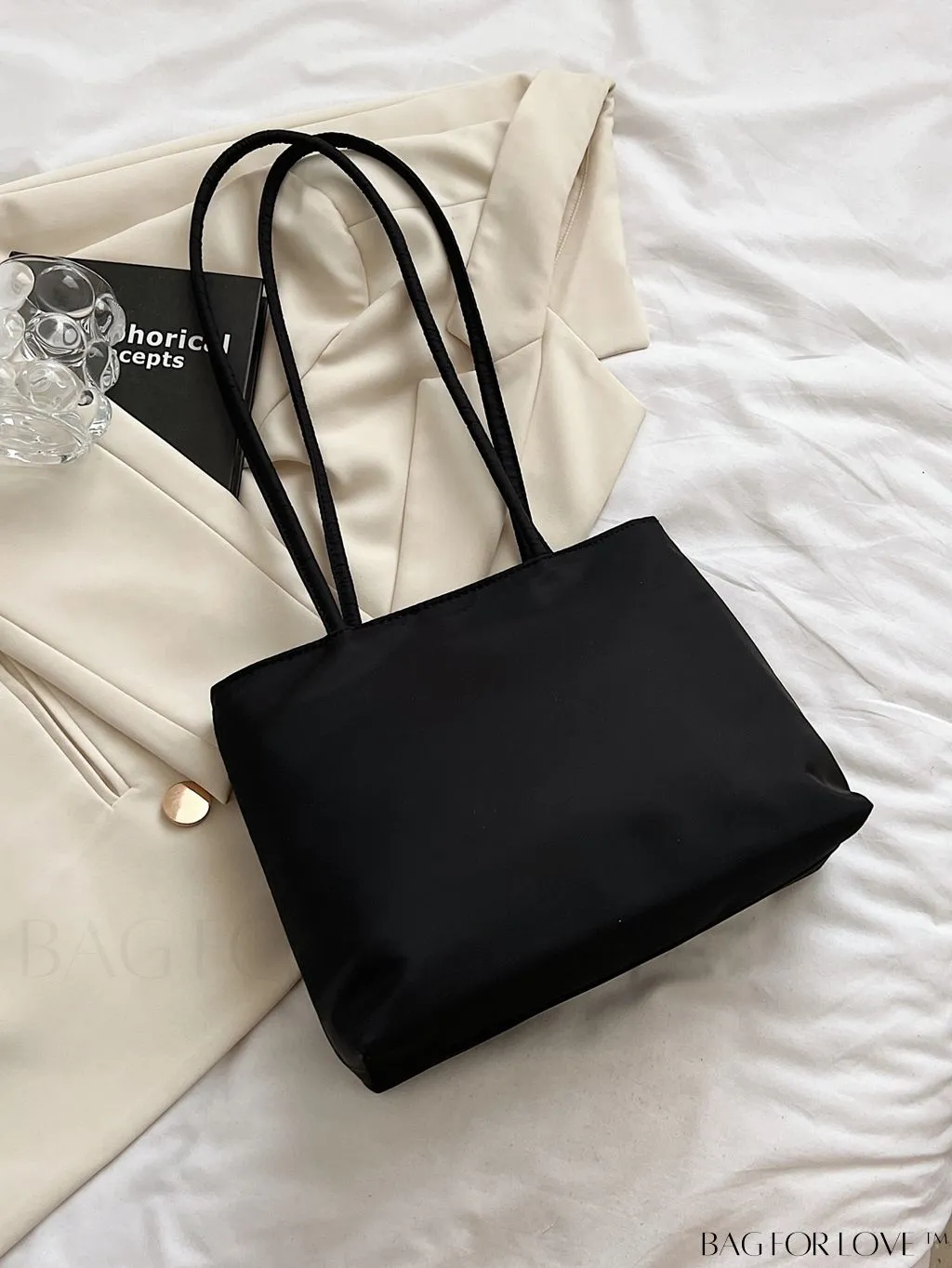 BagForLove - Compact Nylon Commuting Bucket Handbag - Stylish and Convenient