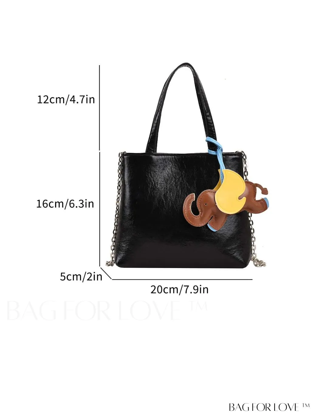 BagForLove - Compact Square Bag with Stylish Charm