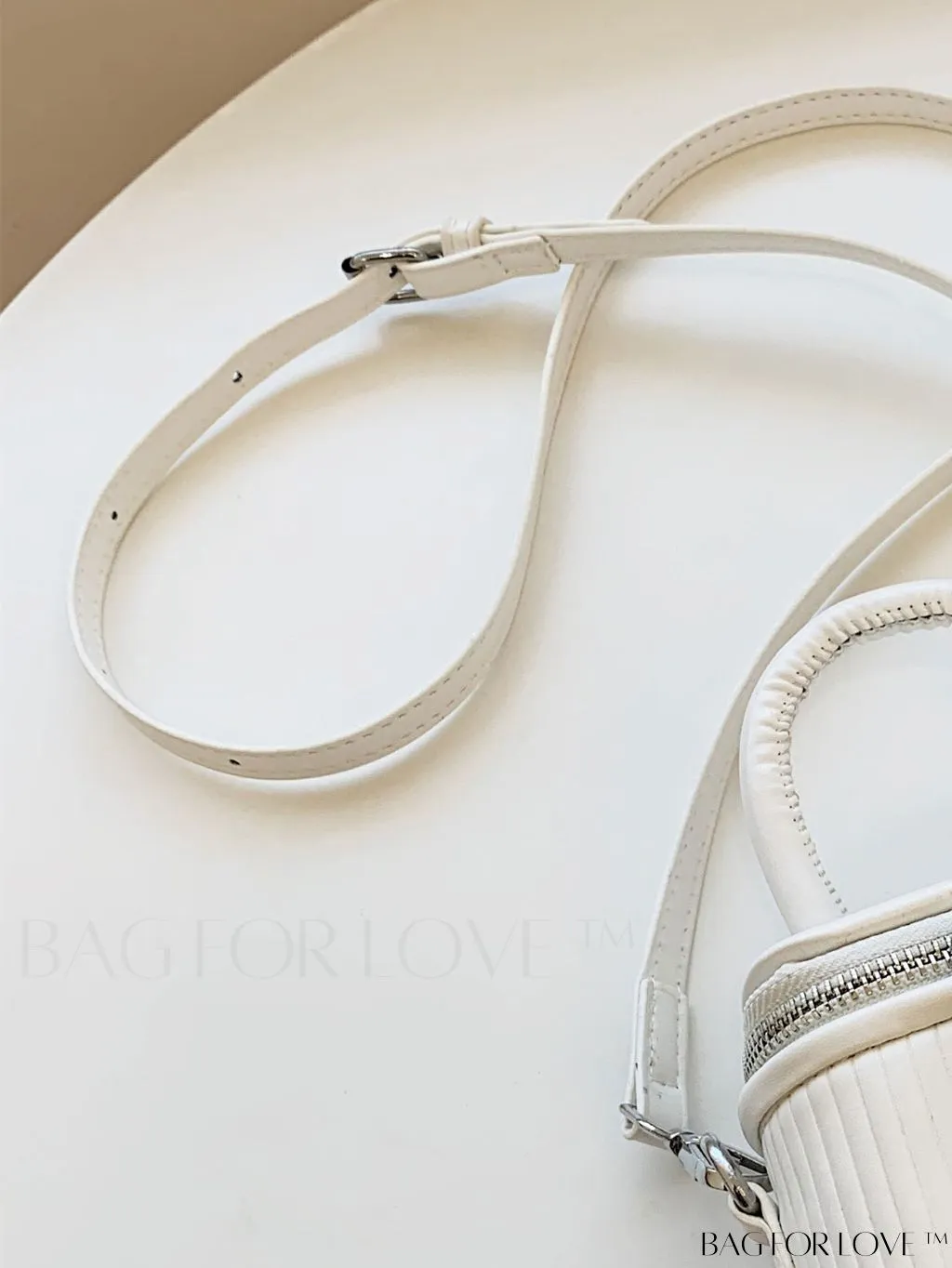 BagForLove - Compact Textured Double Zip Bucket Bag