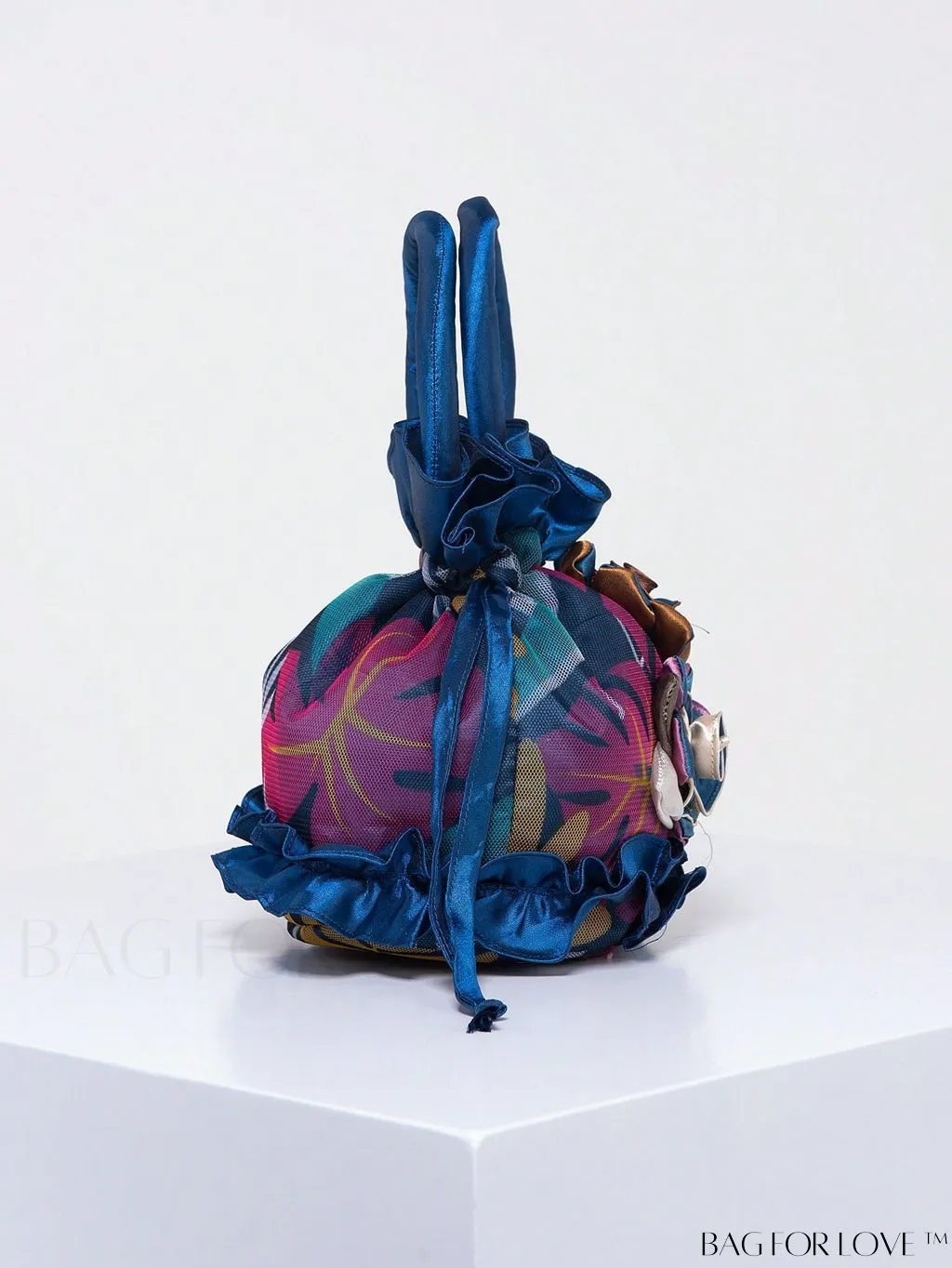 BagForLove - Floral Drawstring Handbag: Trendy, Elegant Evening & Phone Bag with Charming Bucket Design