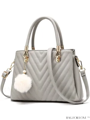 BagForLove - I IHAYNER Womens Quilted Leather Handbags: Fashionable Top-handle Tote and Shoulder Bag