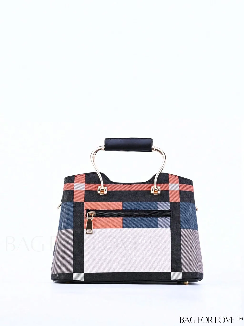 BagForLove - Plaid Square Bag Charm for a Professional Office Look