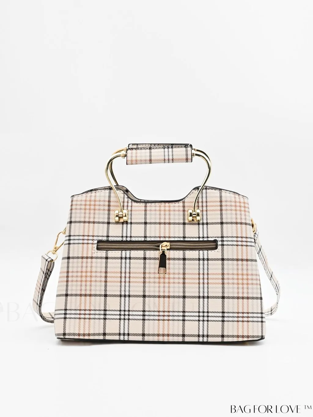 BagForLove - Plaid Square Bag Charm for a Professional Office Look