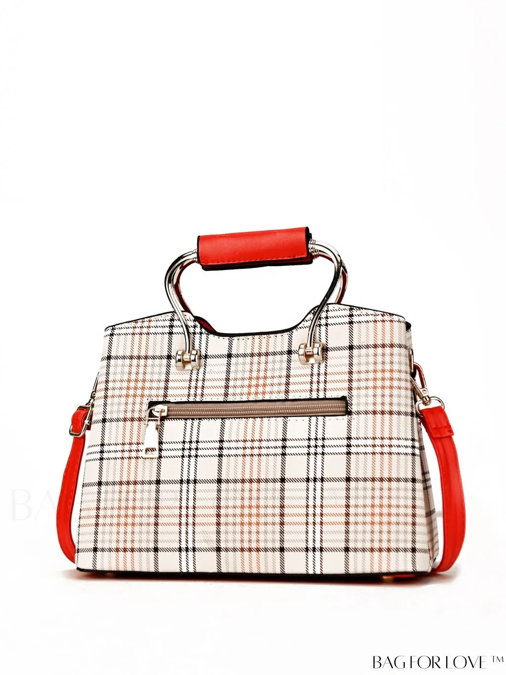 BagForLove - Plaid Square Bag Charm for a Professional Office Look