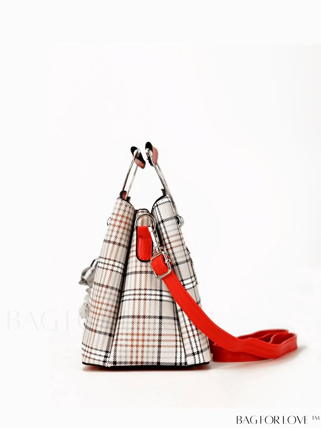 BagForLove - Plaid Square Bag Charm for a Professional Office Look