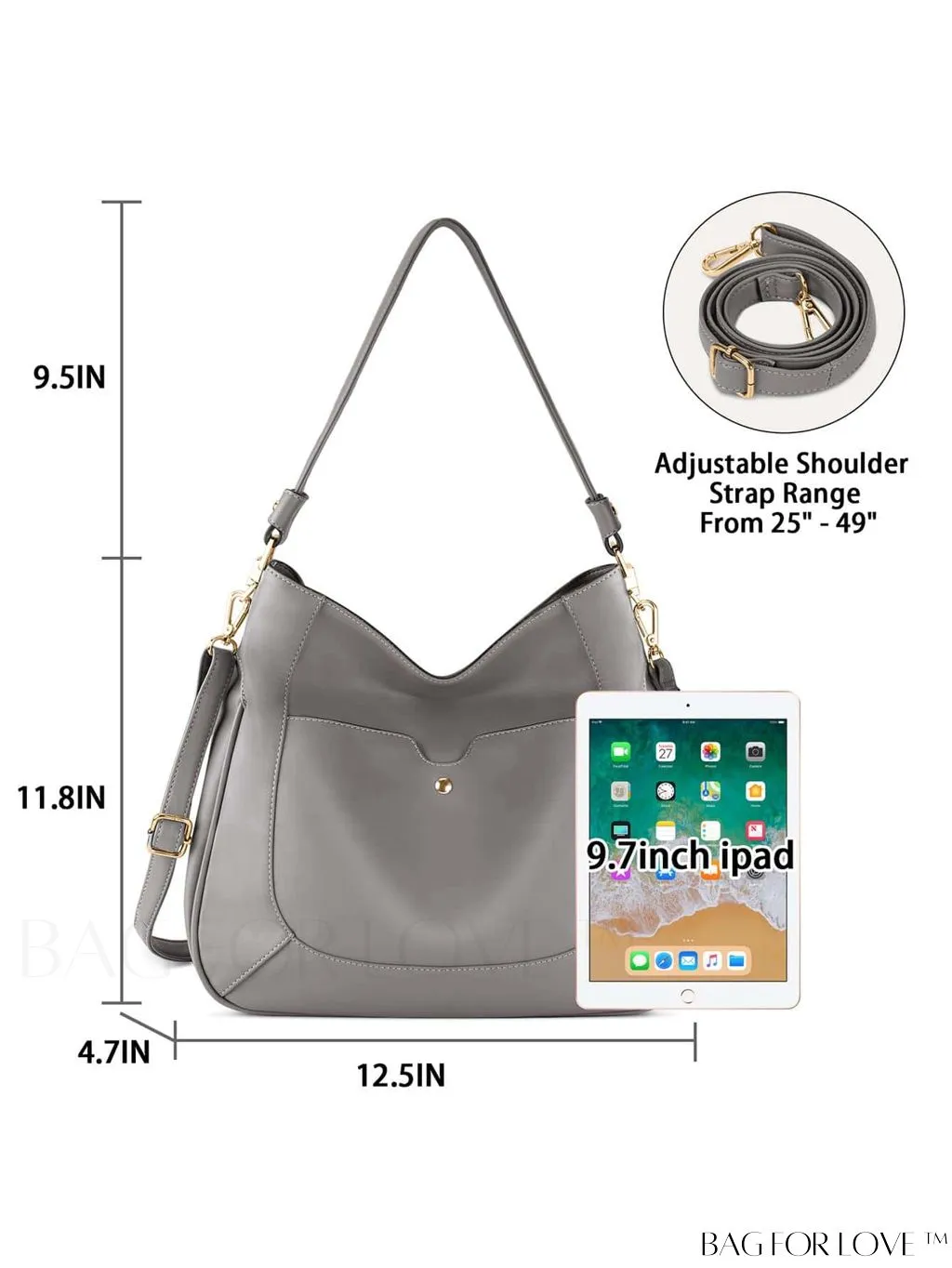 BagForLove - Premium Leather Womens Handbags: Stylish, Spacious Tote with Shoulder and Crossbody Options.