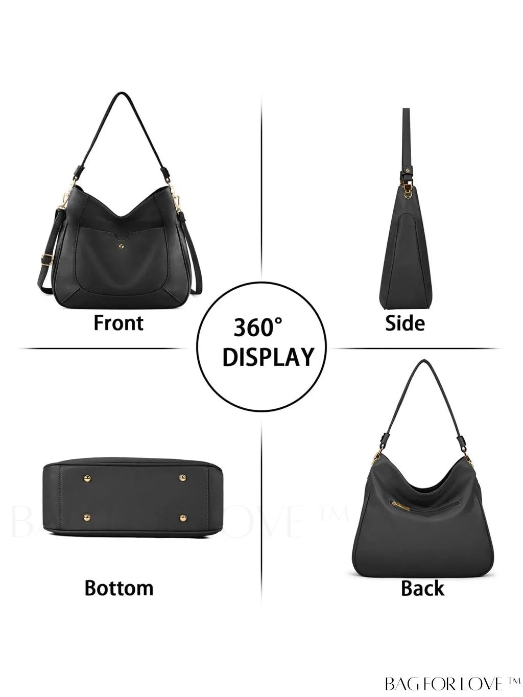 BagForLove - Premium Leather Womens Handbags: Stylish, Spacious Tote with Shoulder and Crossbody Options.