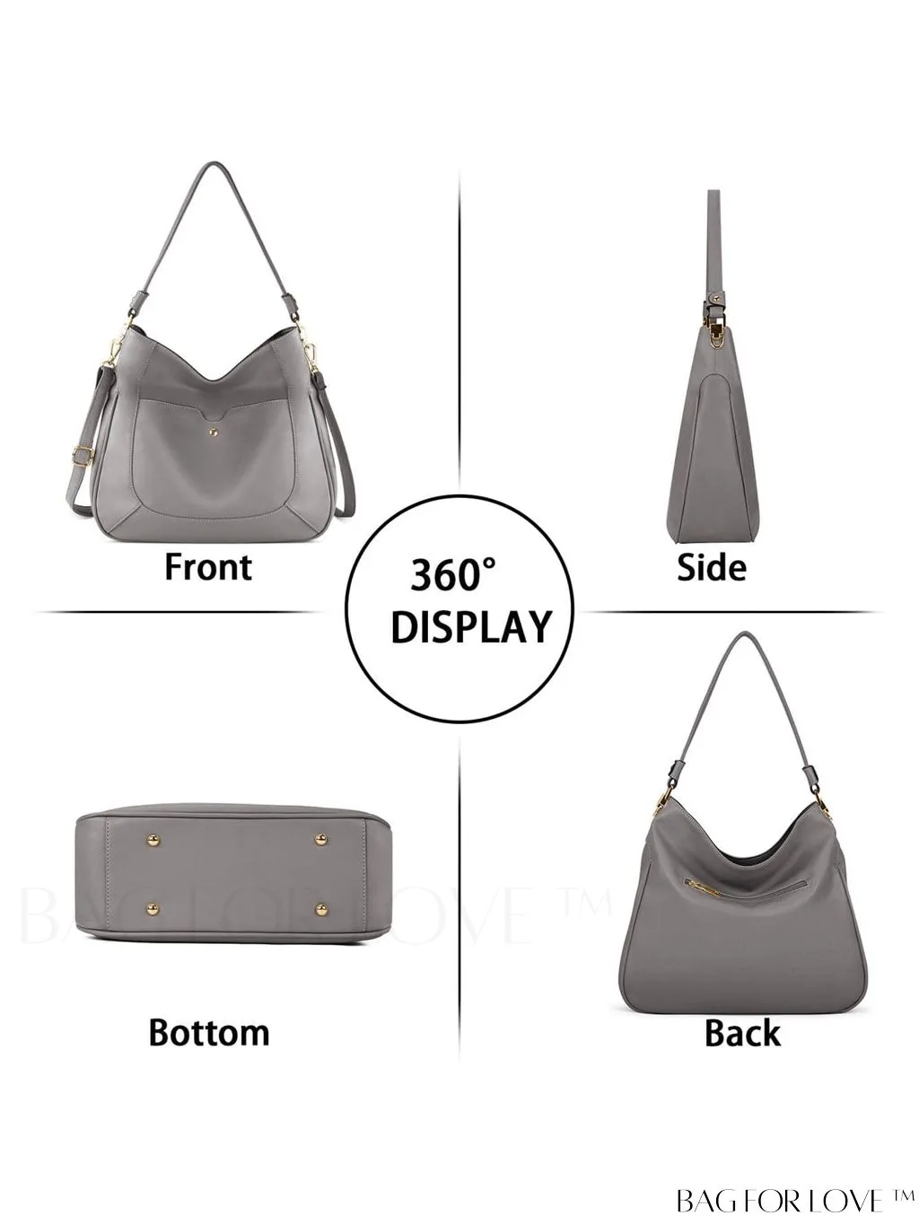 BagForLove - Premium Leather Womens Handbags: Stylish, Spacious Tote with Shoulder and Crossbody Options.