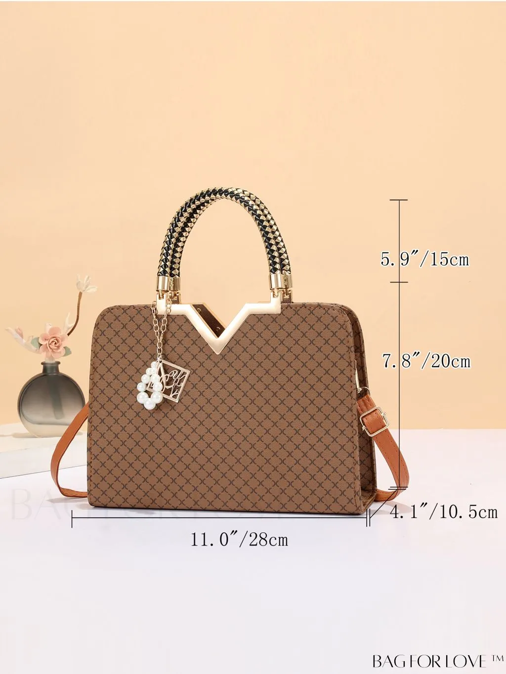 BagForLove - Rhombus Quilted Crossbody Bag: Stylish Womens Handbag for Spring/Summer Fashion