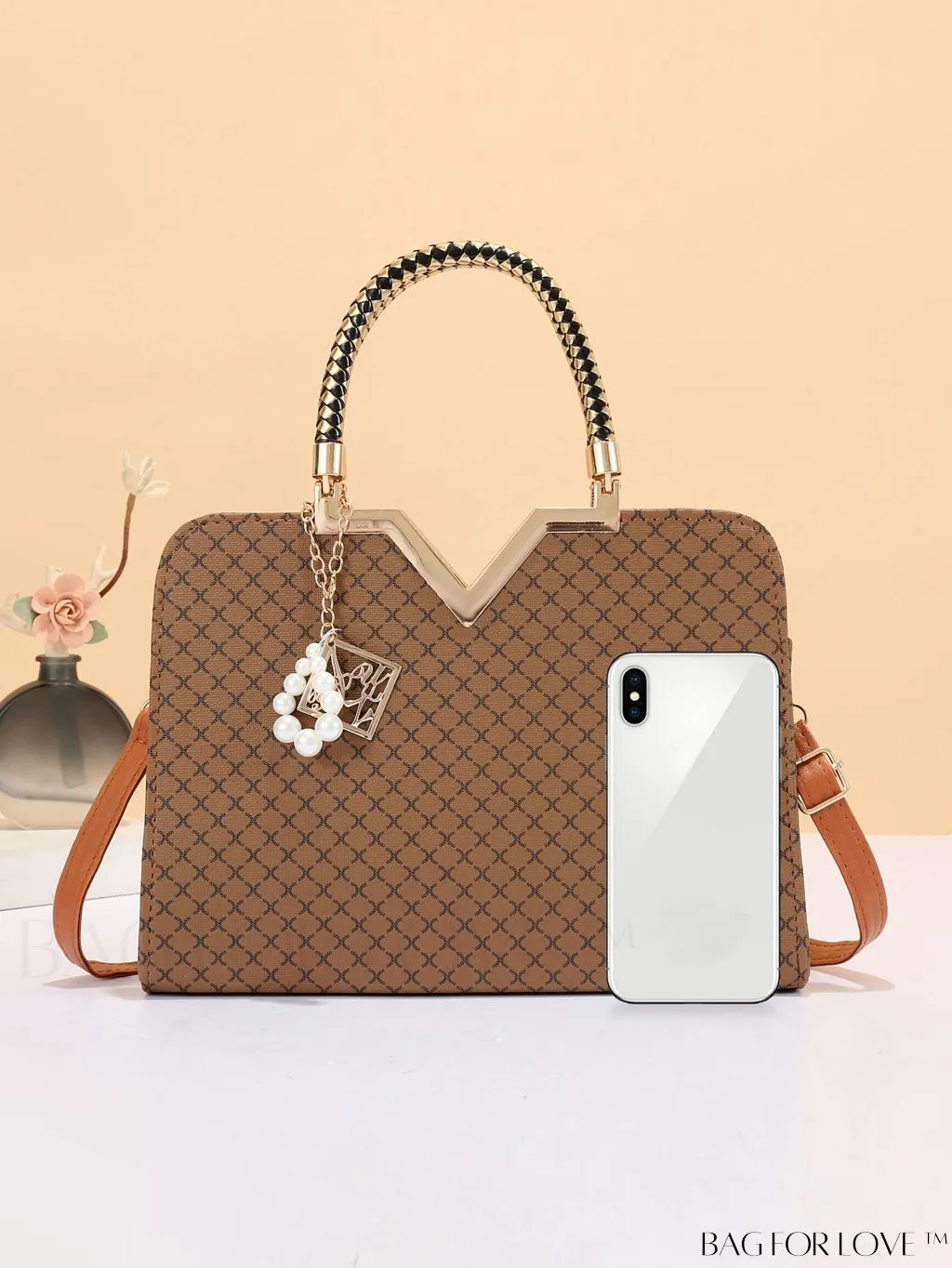 BagForLove - Rhombus Quilted Crossbody Bag: Stylish Womens Handbag for Spring/Summer Fashion