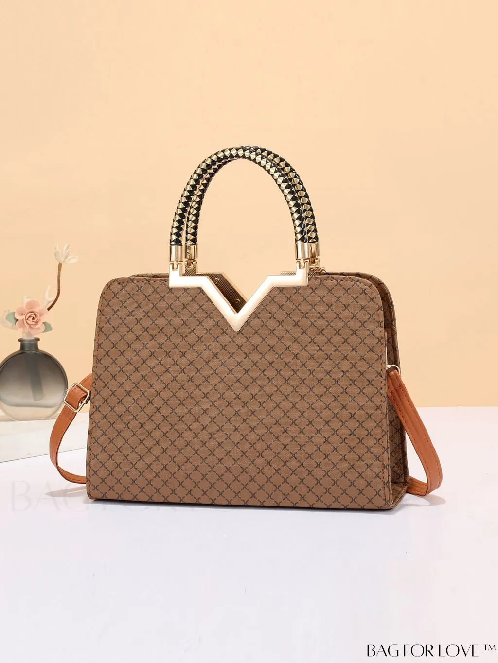 BagForLove - Rhombus Quilted Crossbody Bag: Stylish Womens Handbag for Spring/Summer Fashion