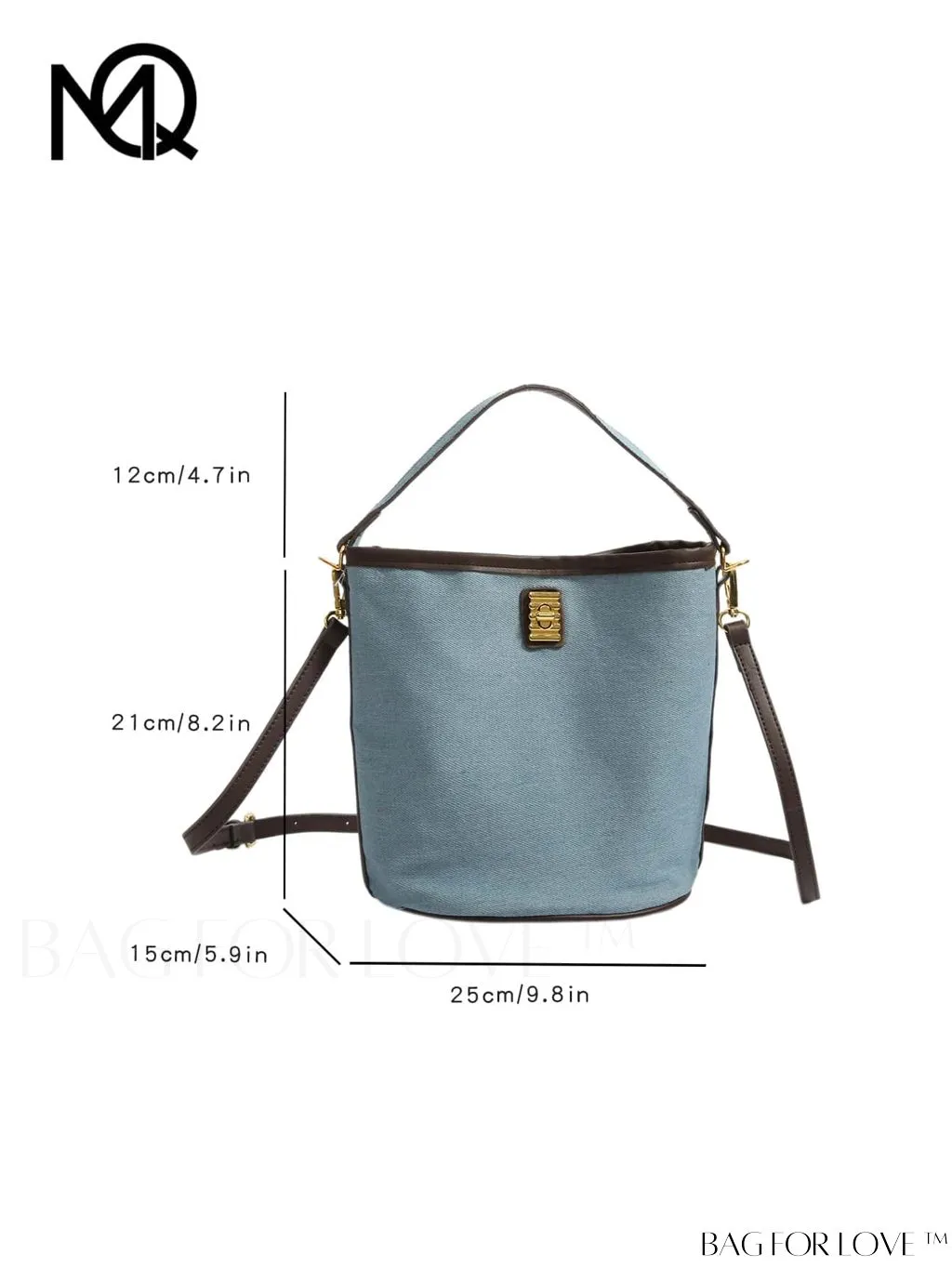 BagForLove - Stylish Adjustable Shoulder Strap Handbag Featuring Contrast Edge Design