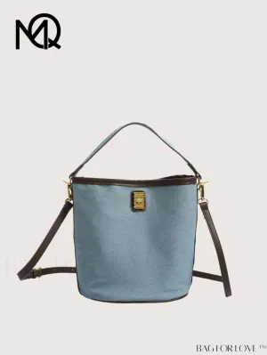 BagForLove - Stylish Adjustable Shoulder Strap Handbag Featuring Contrast Edge Design
