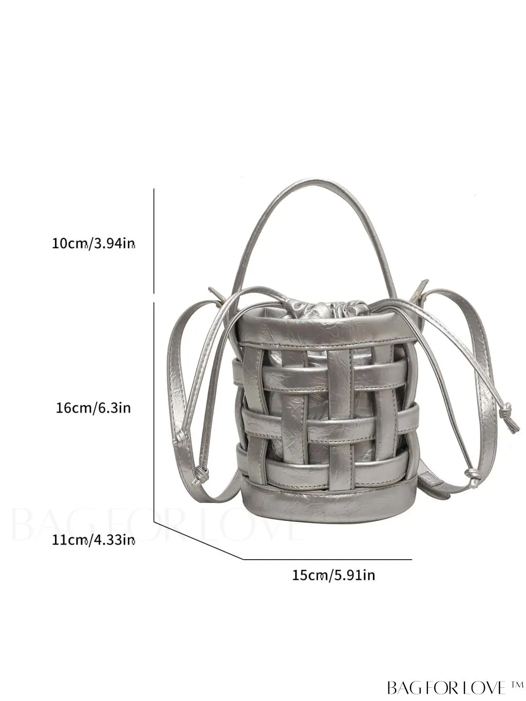 BagForLove - Stylish Adjustable Shoulder Strap Mini Handbag with Drawstring Design