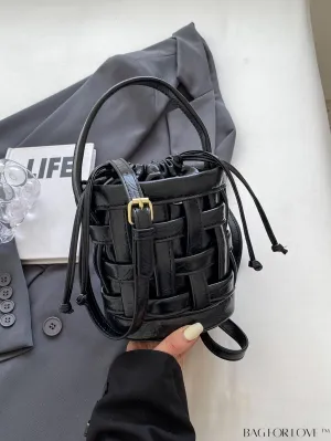 BagForLove - Stylish Adjustable Shoulder Strap Mini Handbag with Drawstring Design