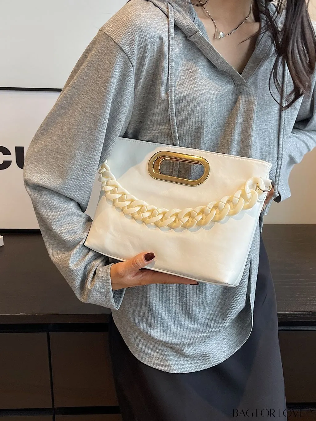BagForLove - Stylish Chain-Adorned Shoulder Bag