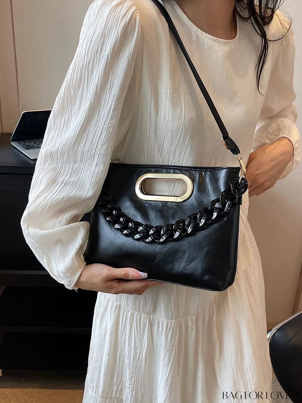 BagForLove - Stylish Chain-Adorned Shoulder Bag