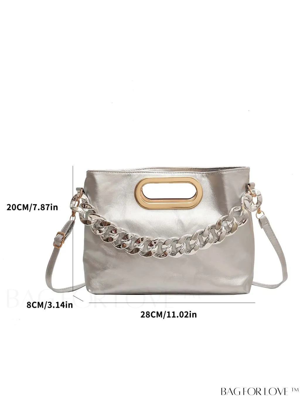 BagForLove - Stylish Chain-Adorned Shoulder Bag