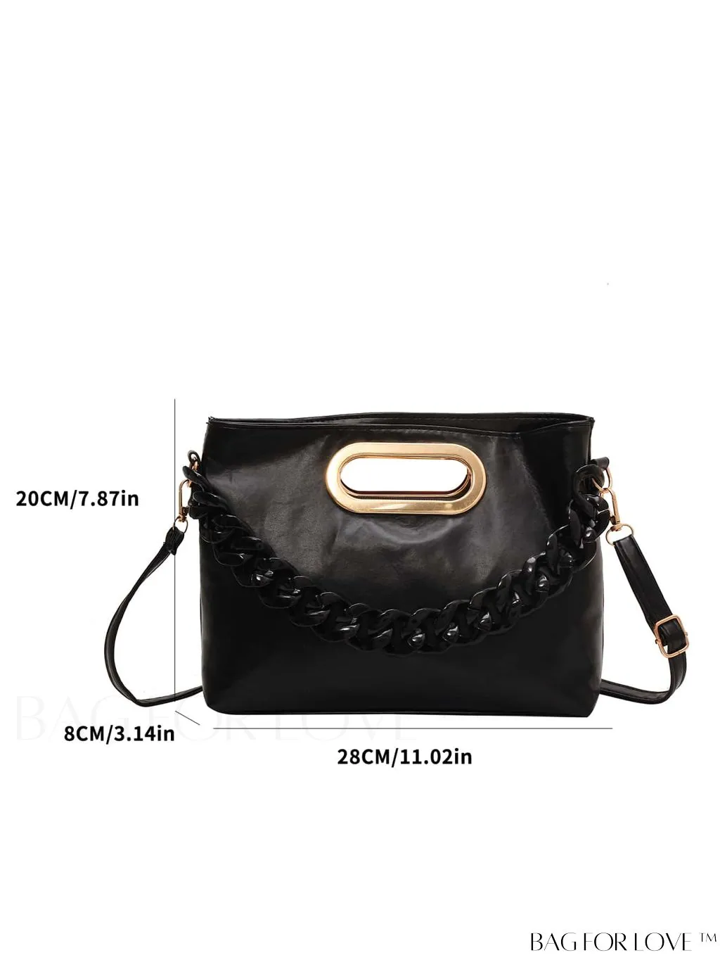 BagForLove - Stylish Chain-Adorned Shoulder Bag