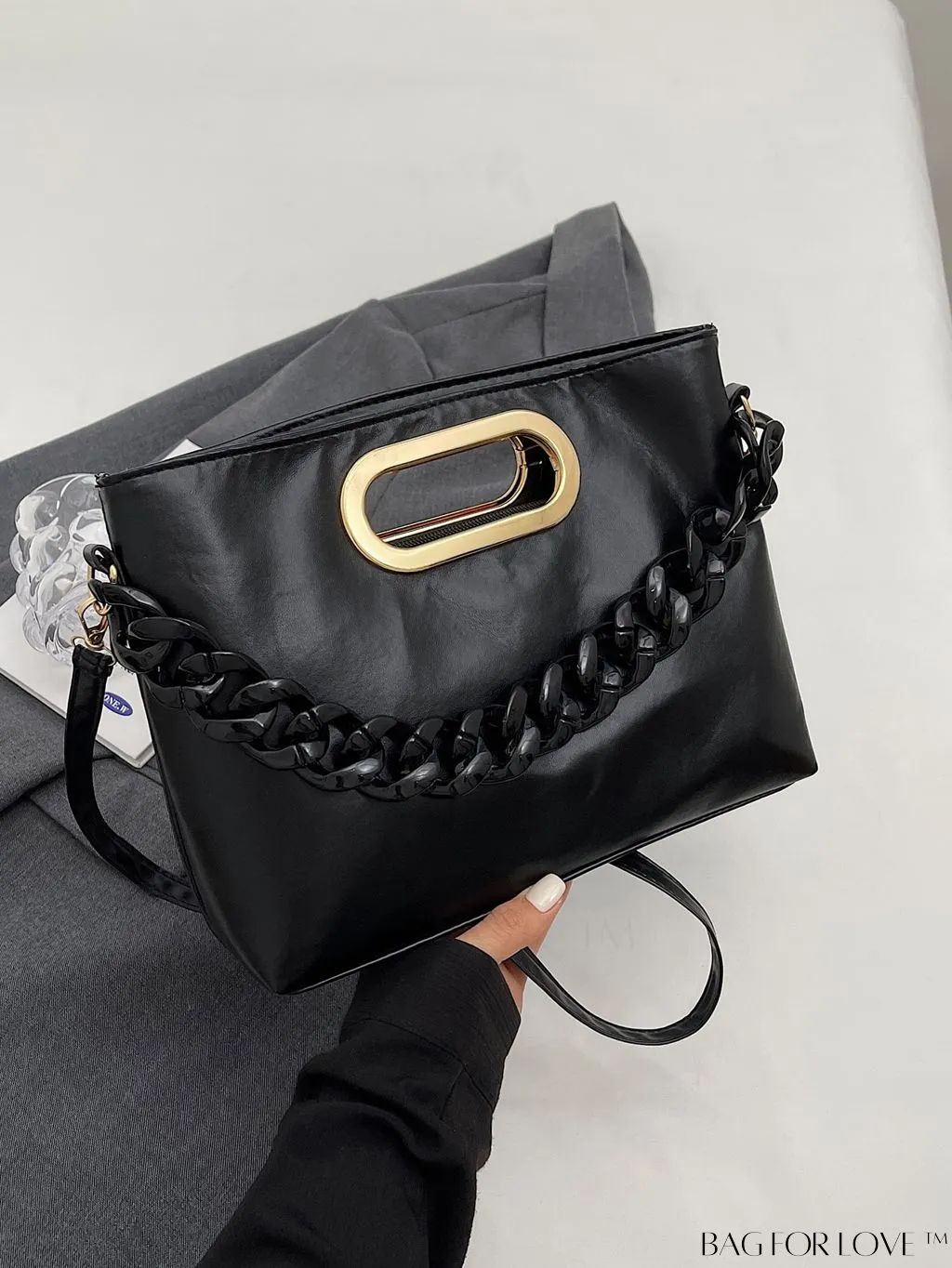BagForLove - Stylish Chain-Adorned Shoulder Bag