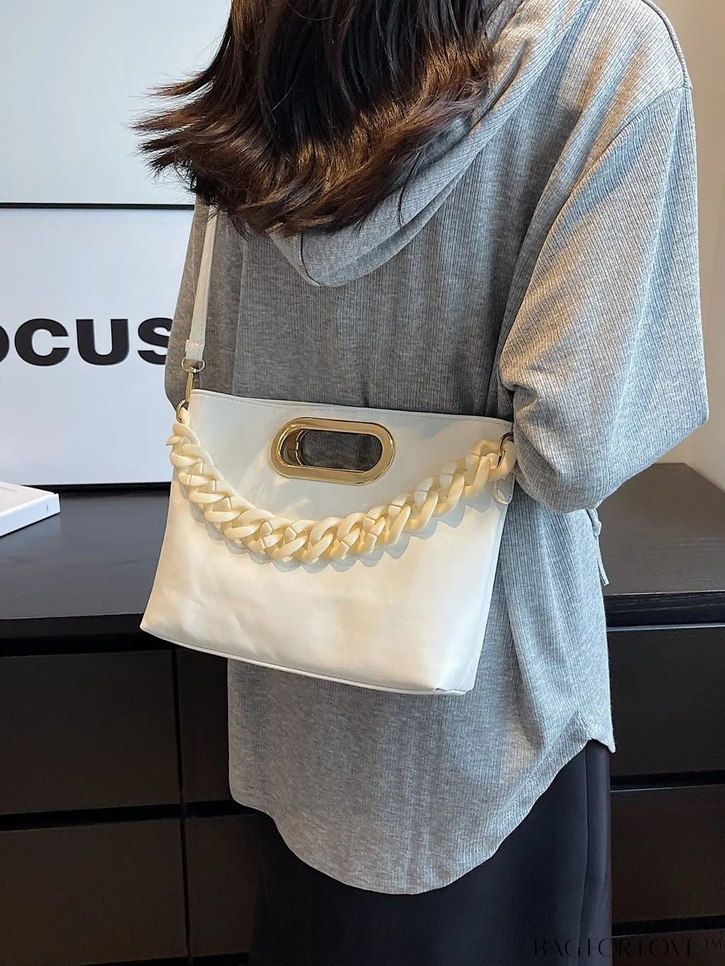 BagForLove - Stylish Chain-Adorned Shoulder Bag