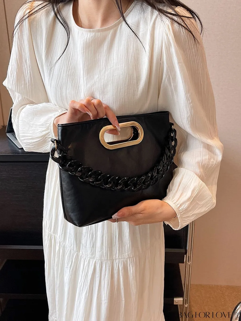 BagForLove - Stylish Chain-Adorned Shoulder Bag