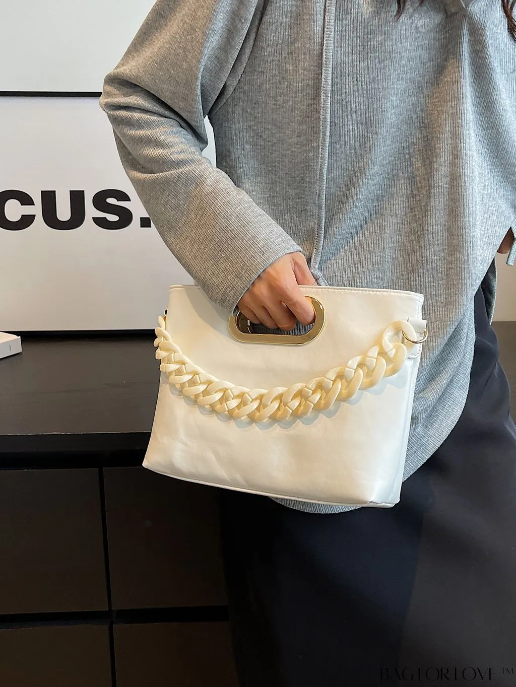BagForLove - Stylish Chain-Adorned Shoulder Bag
