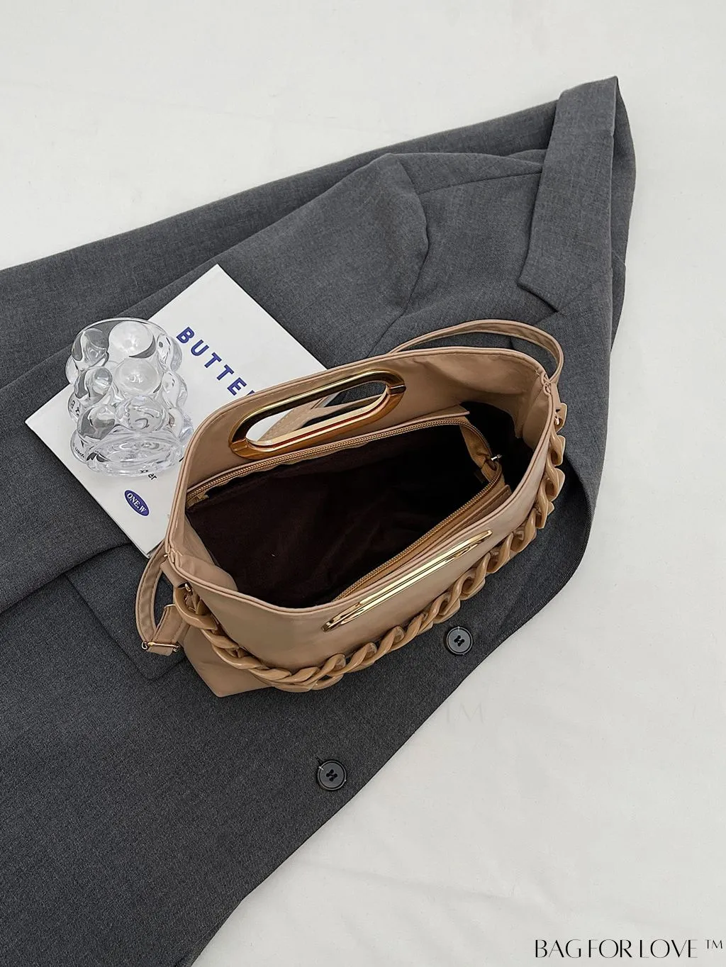 BagForLove - Stylish Chain-Adorned Shoulder Bag