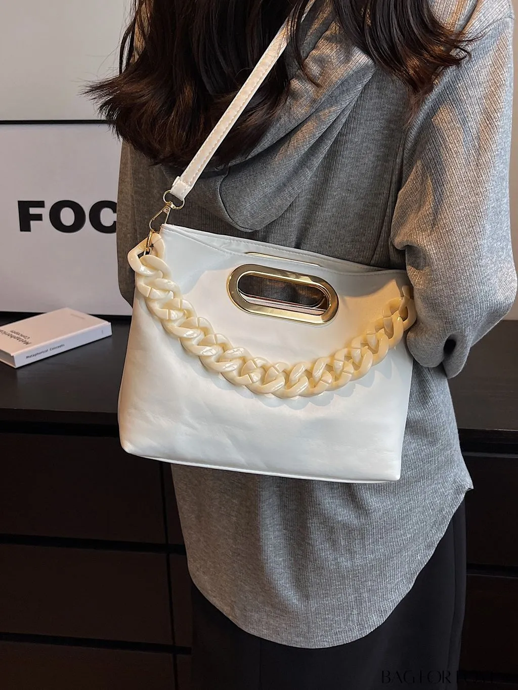 BagForLove - Stylish Chain-Adorned Shoulder Bag
