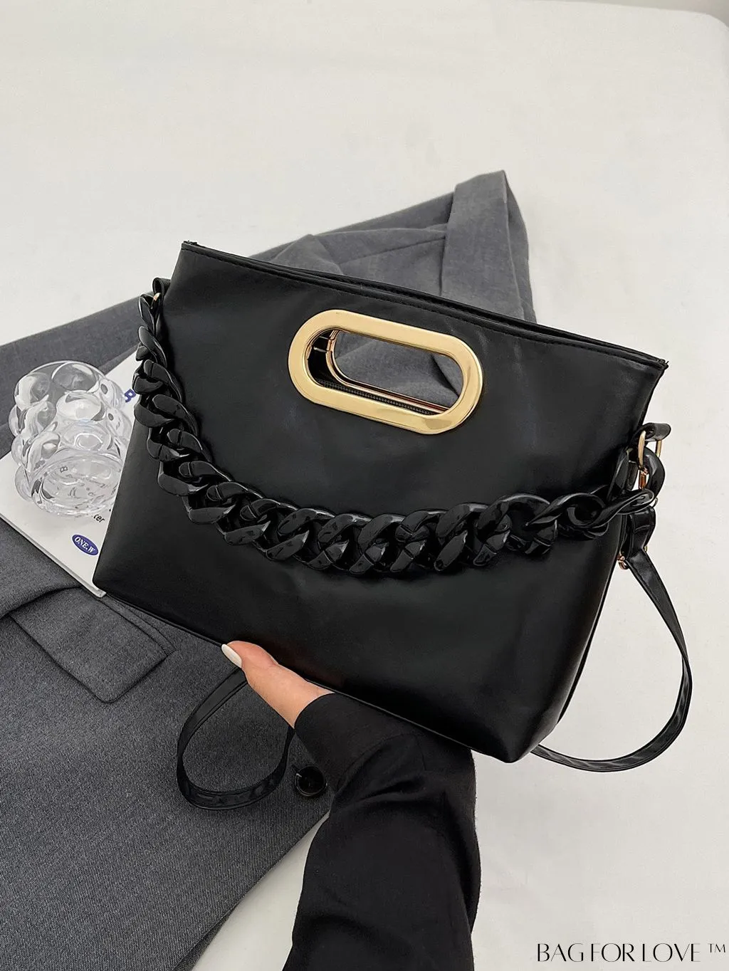 BagForLove - Stylish Chain-Adorned Shoulder Bag