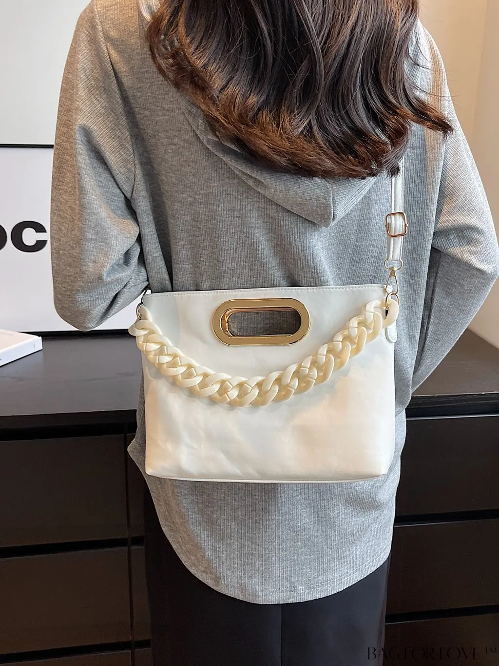 BagForLove - Stylish Chain-Adorned Shoulder Bag