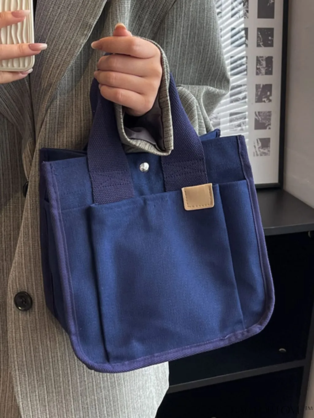 BagForLove - Stylish Mini Canvas Tote Bag: Small Satchel Handbag for Women, Fashionable Crossbody Purse